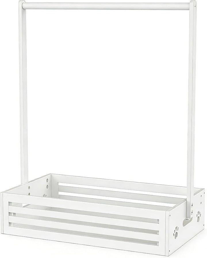 BAMBOOHOMIE Baby kleiderständer für Kleinkinder, Haustier Kleiderständer mit Aufbewahrungsbox &amp; Vers