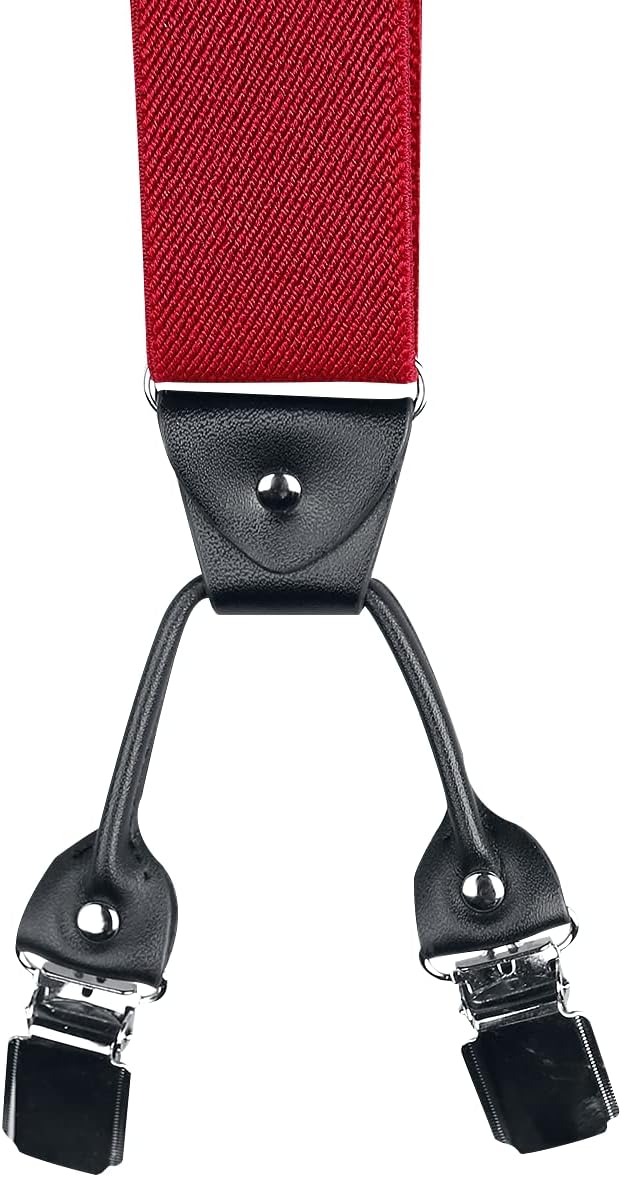Banned Alternative Rockabilly Braces Unisex Hosenträger rot
