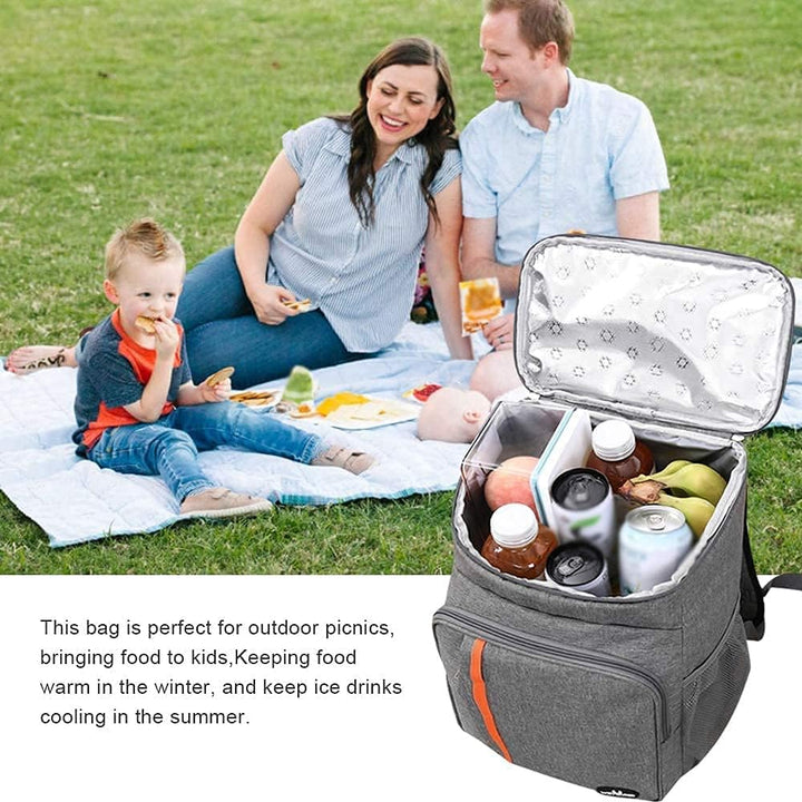MCXKJ 22L Kühlrucksack Picknicktasche Kühl Rucksack Gross Isoliert Cooler Bag, Männer Frauen für Str