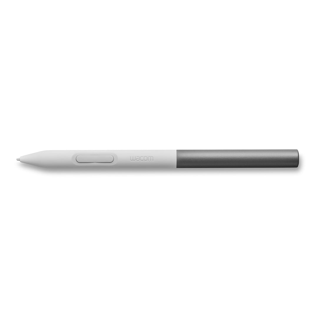 Wacom Ein Standardstift (für 2023 Edition Wacom One Displays und Tablets), weisse Vorderseite/graue