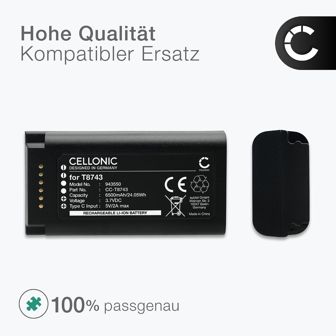 CELLONIC Akku kompatibel mit Eufy Video Doorbell E340, T8743