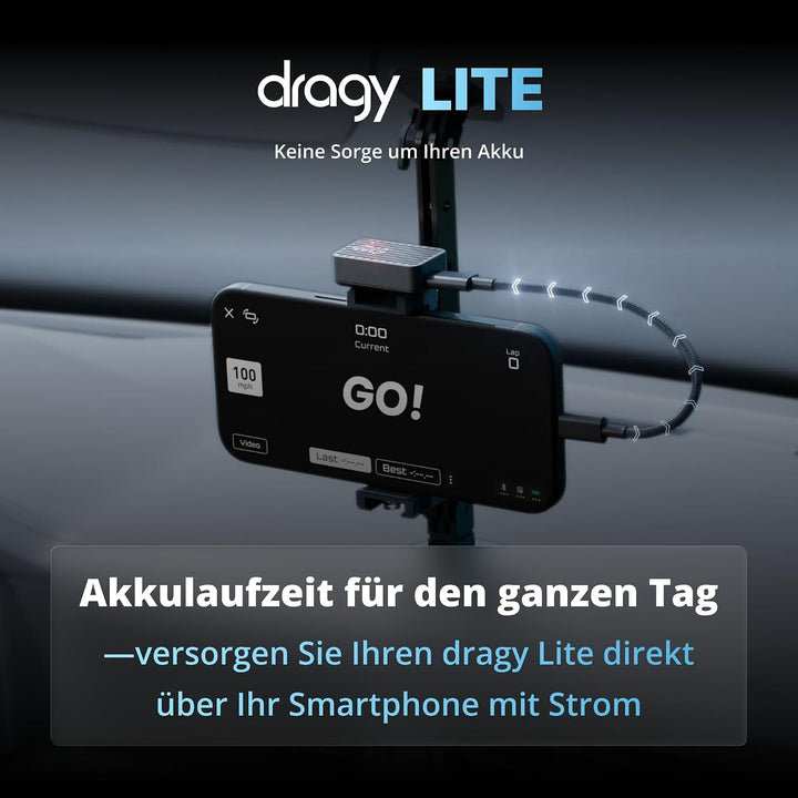 dragy 10Hz GPS basierter Leistungsmesser, 10Hz Laptimer (dragy Lite)