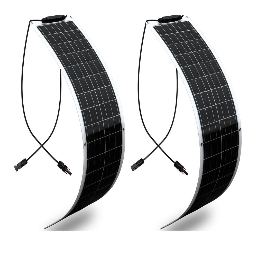 100 watt (2x50W) Flexibles Solarpanel Schmal Lang