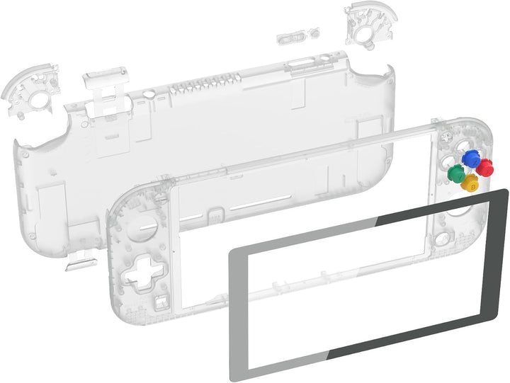 eXtremeRate Full Case für Switch Lite Console, DIY-Ersatz Gehäuse Hülle &amp; Tasten &amp; Schutzfolie Ersat