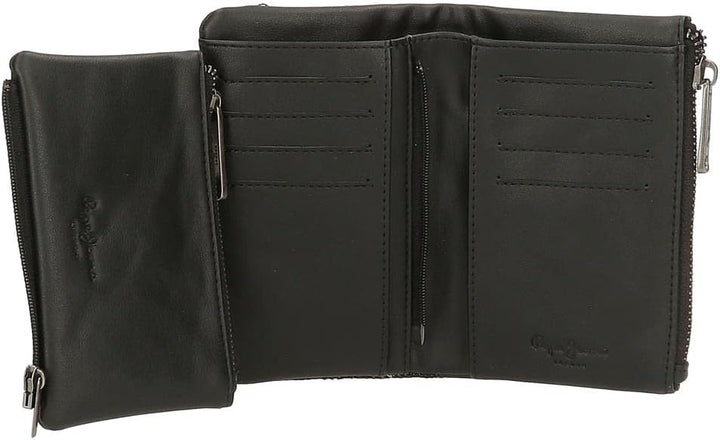 Pepe Jeans Daila Geldbörse schwarz Baumwolle, Polyester und PU. Brieftasche, Brieftasche
