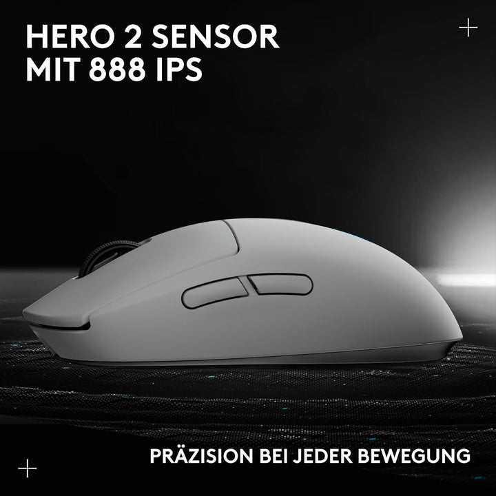 Logitech G PRO 2 LIGHTSPEED kabellose Gaming-Maus für Rechts- oder Linkshänder, mit bis zu 4 anpassb