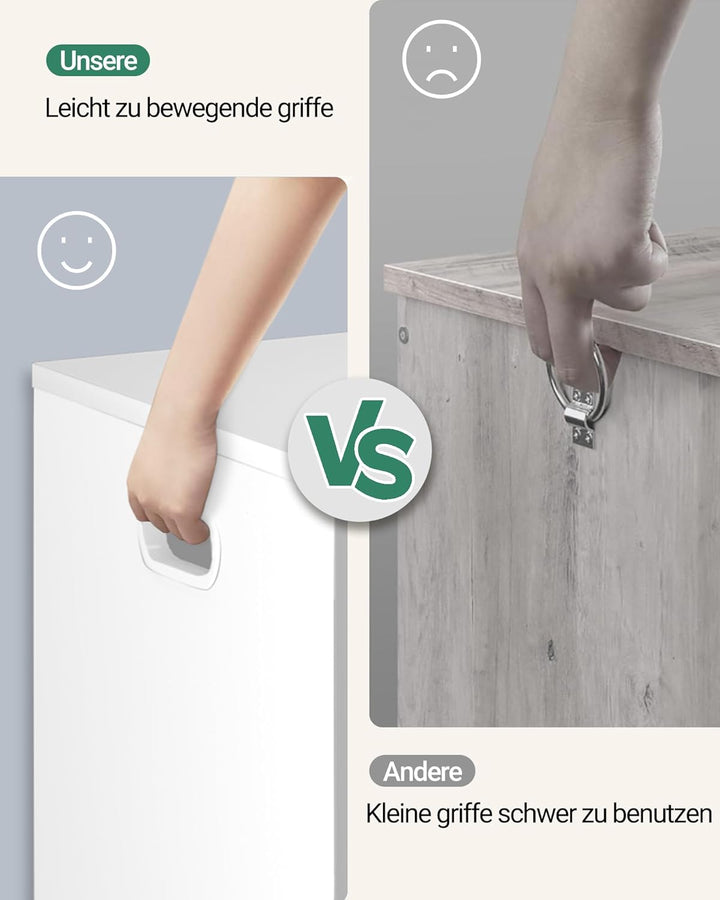 Hzuaneri Schuhbank, Sitzbank mit Stauraum, Sitztruhe, 2 Sicherheitsscharniere, Aufbewahrungsschrank,