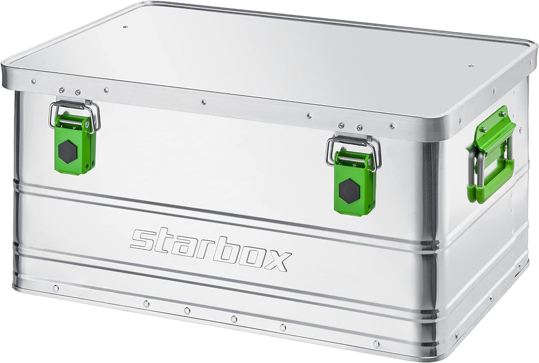 ALUTEC Aluminiumbox Starbox 50 (Inhalt 50 l, Innenmasse (LxBxH) 585 x 390 x 270 mm, staub-/spritzwas