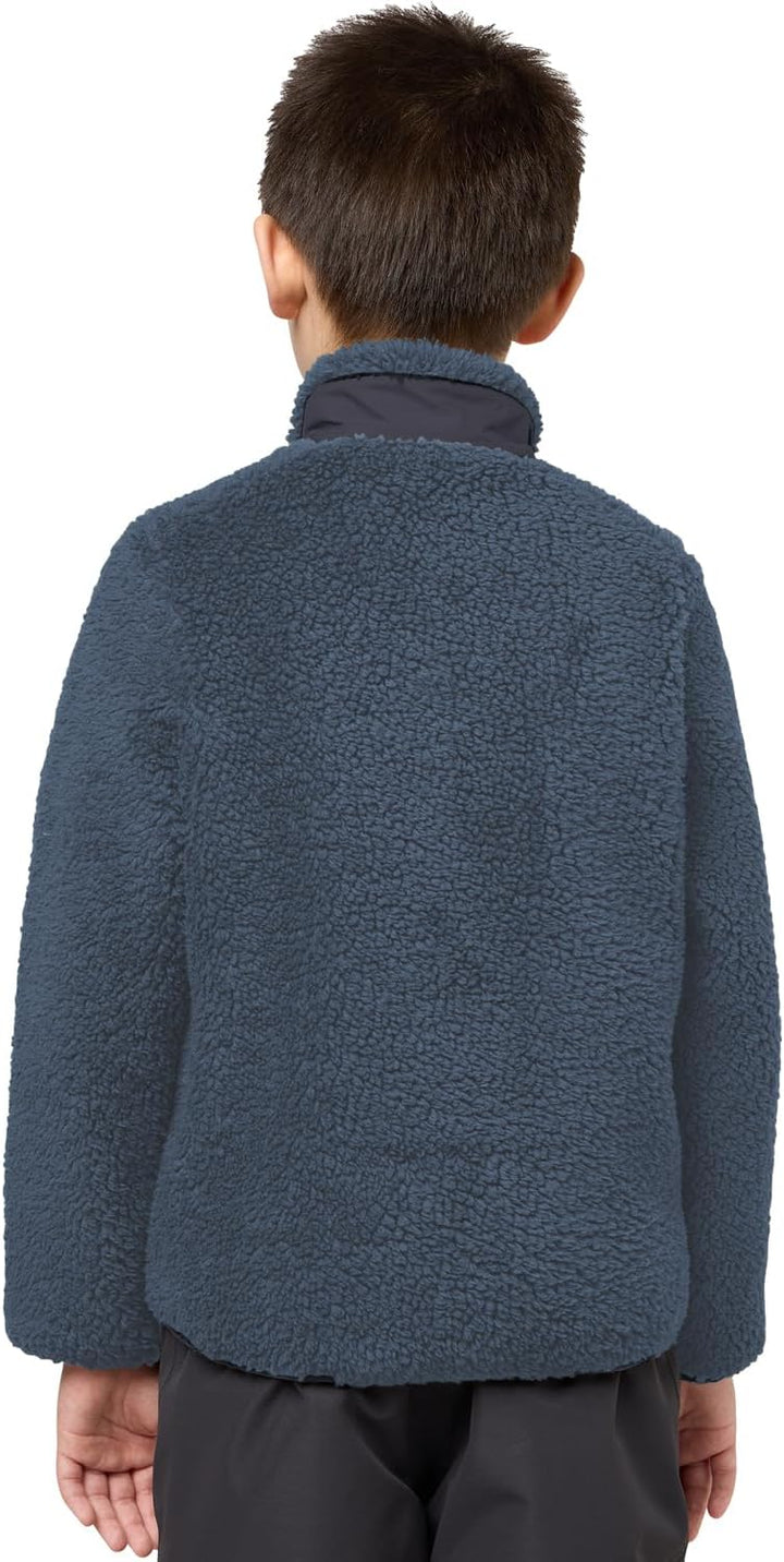 Jack Wolfskin Unisex Kinder Ice Curl Jacket K Fleece-Jacke 92 midnight sky, 92 midnight sky