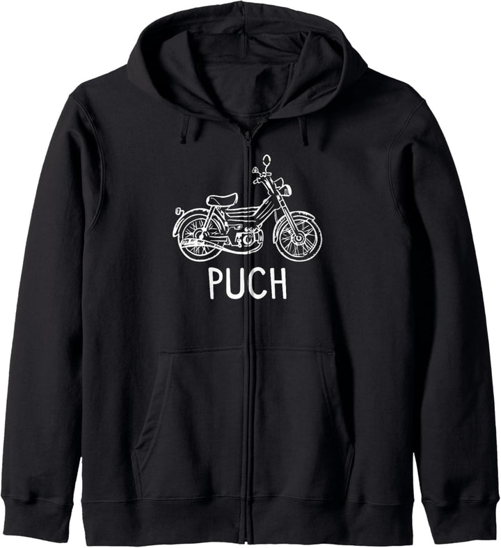 Motorroller Mofa Moped Puch Maxi Roller Geschenk Kapuzenjacke