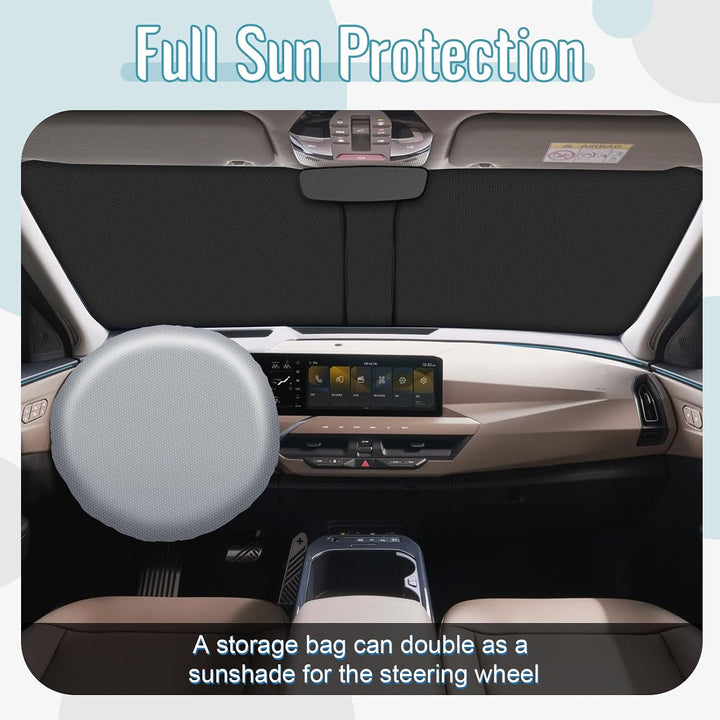 [Upgrade] CDEFG Kompatibel mit Kia EV5 2025 2026 Sonnenschutz Abdeckungen Frontscheibe Sonnenschirm