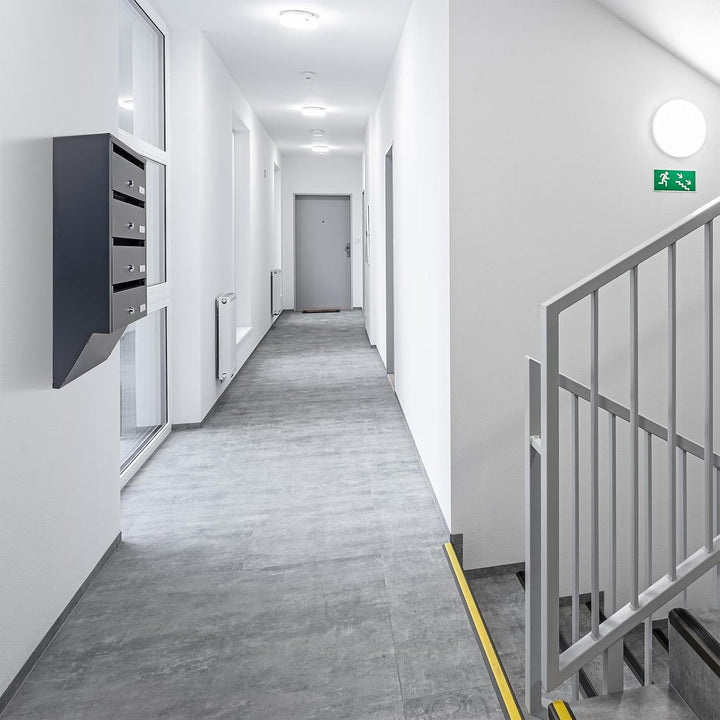 Profirst Briefkastenanlage Maildrop 4 Anthrazit Stahl Zylinderschloss je 2 Schlüssel für 4 Parteien
