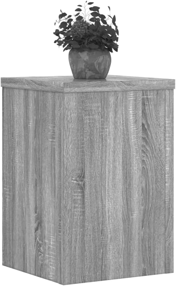 Pflanzenständer 2 STK. Grau Sonoma 20x20x30 cm Holzwerkstoff Pflanzenregal, Blumenregal Indoor/Outdo