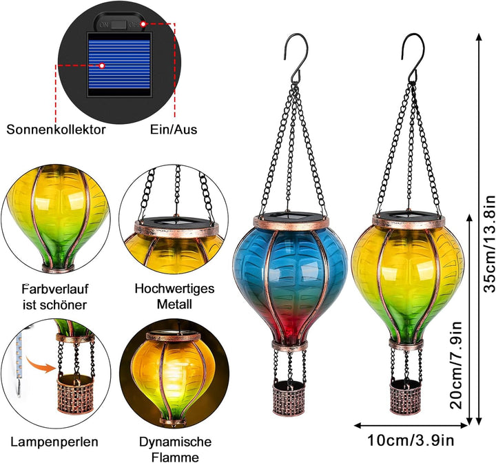Solar Heissluftballon (2PCS Solar Heissluftballon), 2pcs Solar Heissluftballon