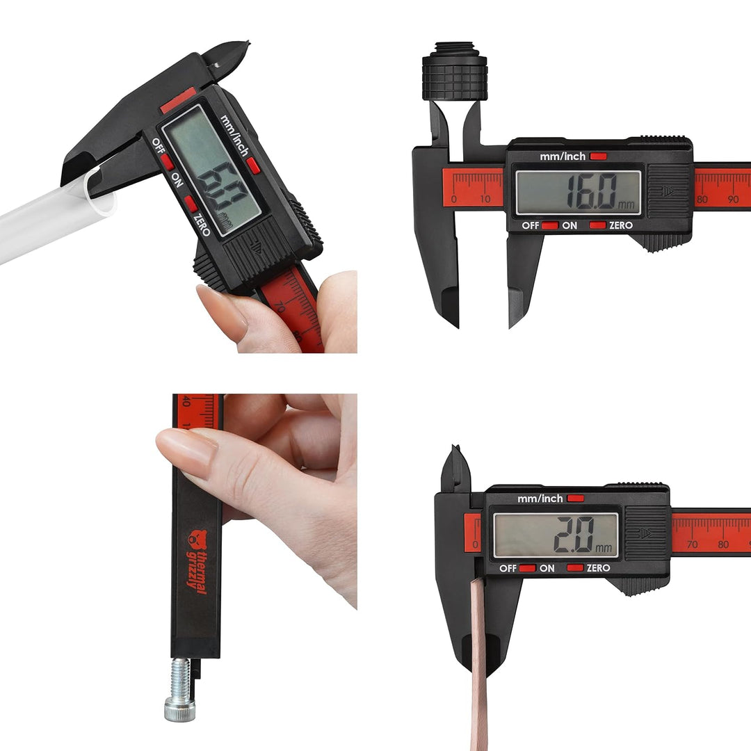 Thermal Grizzly - TG Caliper - Digitaler Messschieber - 150mm - Ablesung 0,1 mm/Genauigkeit ±0,2 mm