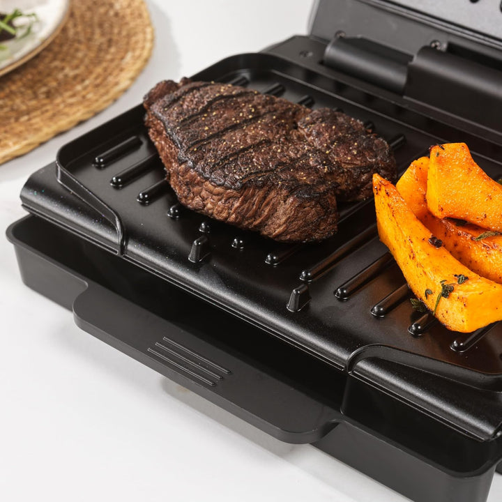 Salter ActiGrill Kompakt – 2-Portionen-Gesundheitsgrill, Schwimmendes Scharnier für dickere Speisen