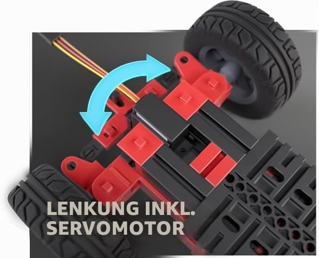 fischertechnik Maker Kit Car 571900 – Konstruktionsbaukasten, Experimentierkasten für Technikbegeist