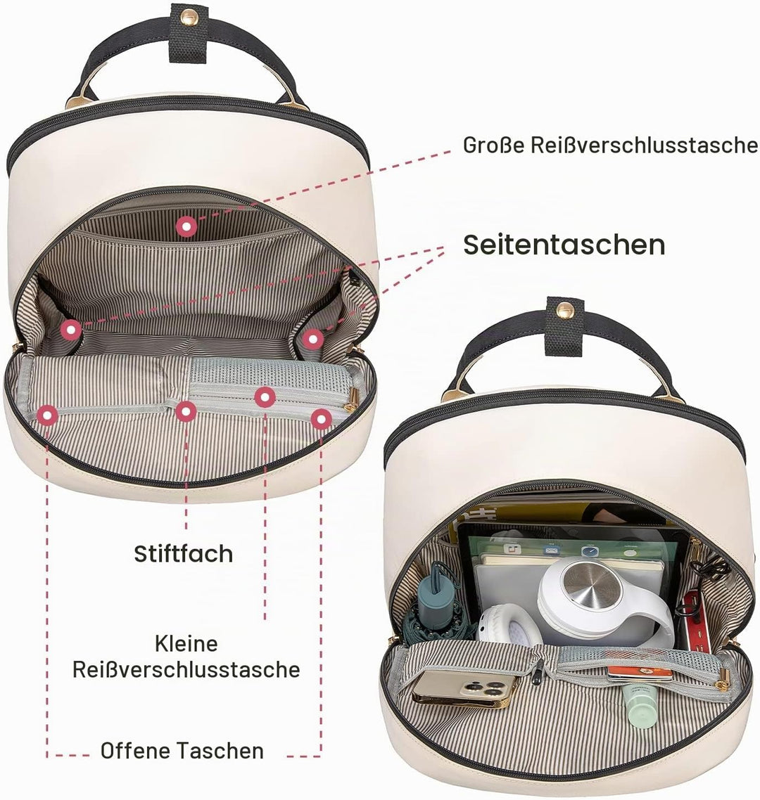 LOVEVOOK 17 Zoll Laptop Rucksack Schulrucksack Mädchen Teenager Rucksack Damen mit Laptopfach, Wasse