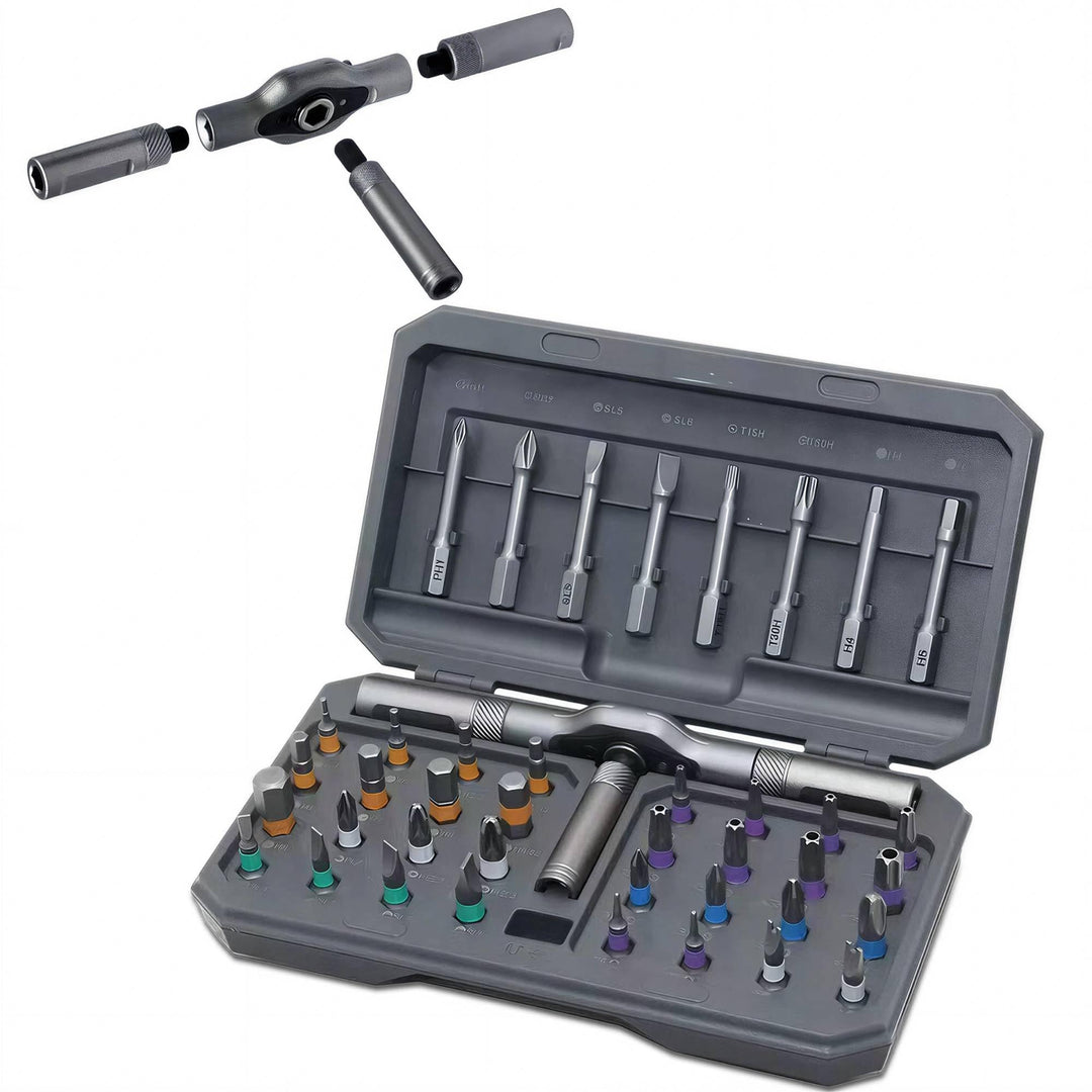 42-in-1 Ratschen Schraubendreher Set - Ratschenschraubendreher Magnetgriff, 42-in-1
