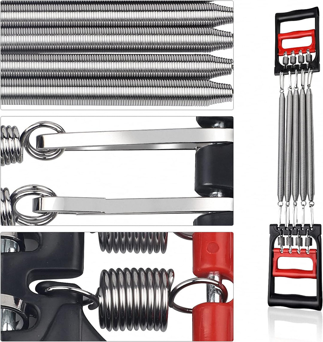 Chest Expander Verstellbar, Fitness Expander, Brust Expander für Männer &amp; Frauen, mit 5 Frühjahrs-Mu