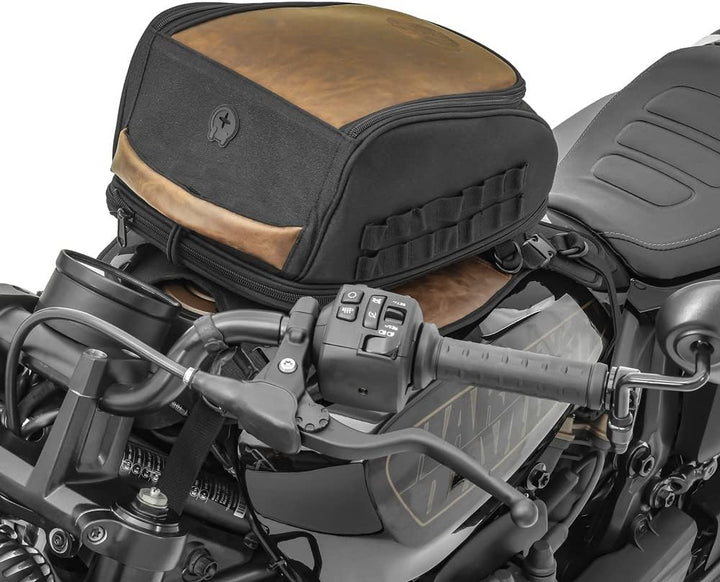 Motorrad Vintage Tankrucksack 9-13L mit Befestigungsystem Base Craftride