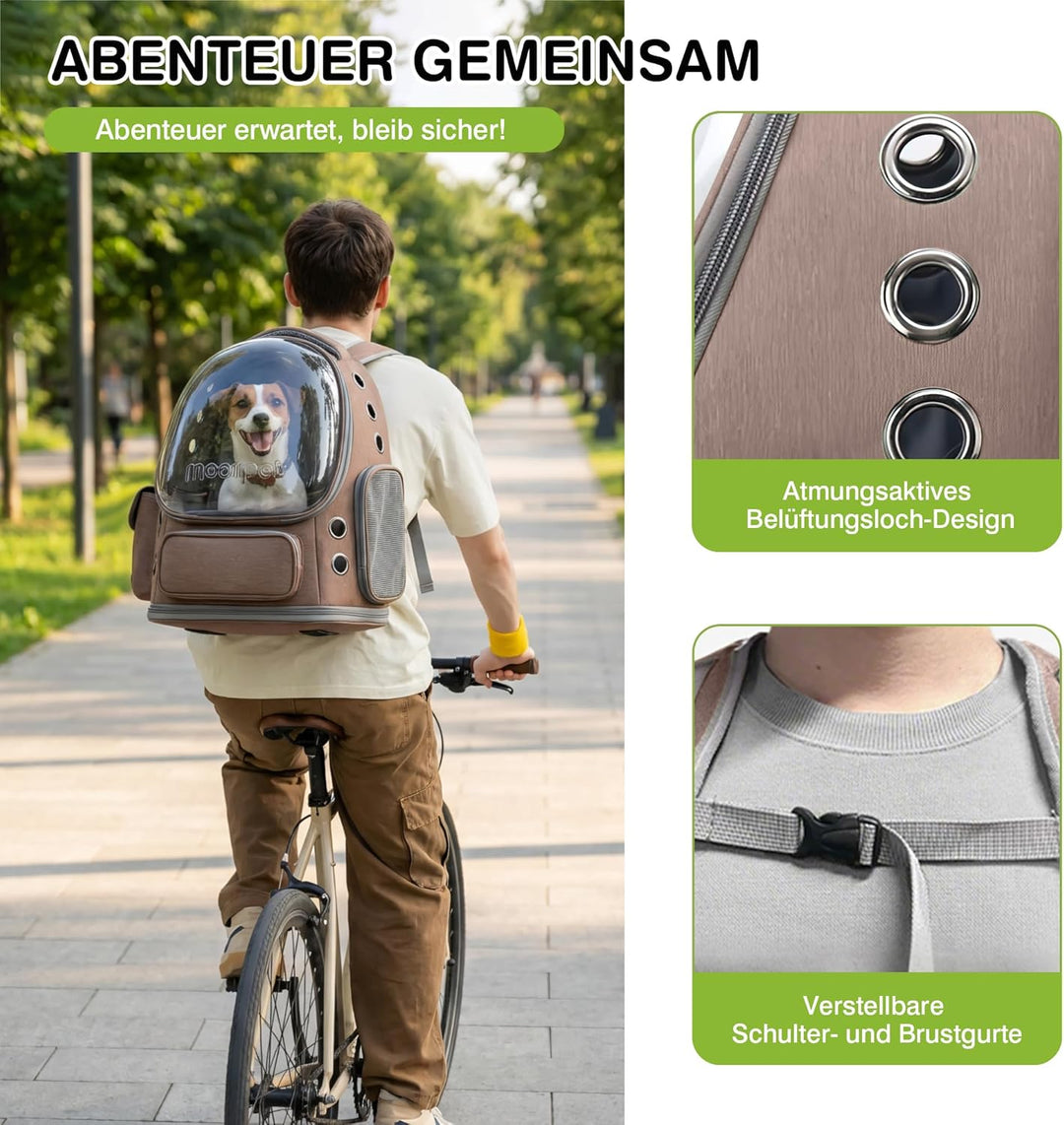 ALLSOPETS Katzenrucksack Träger Innovativer Reisender Bubble Rucksack Tragbar Haustierträger für Kat