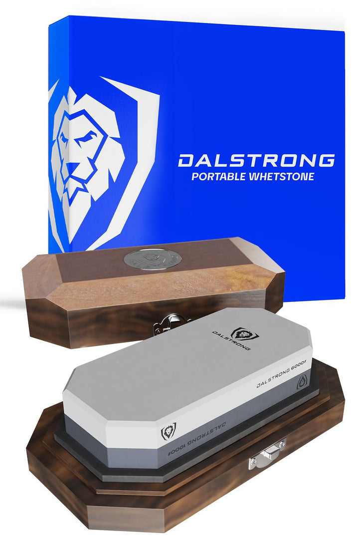 DALSTRONG - Premium Portable Whetstone Set w/Oak Box - 
