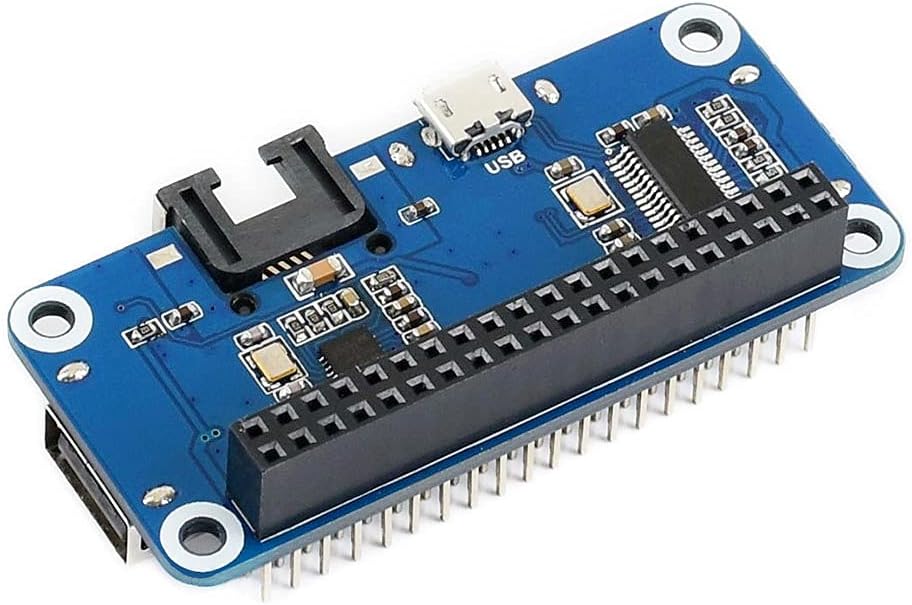 Waveshare Ethernet/USB HUB Module, Compatible with Raspberry Pi, with One RJ45 Ethernet Port and 3 U