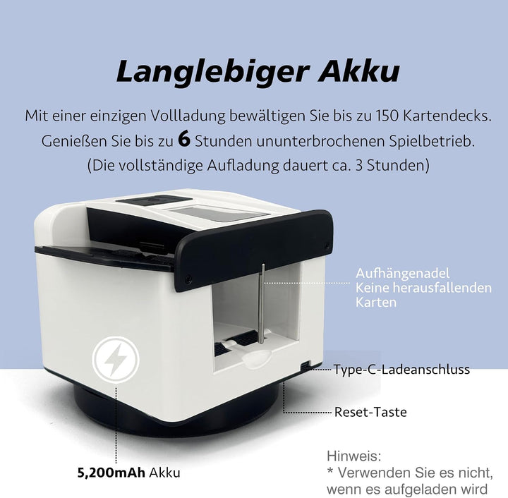 Verbesserte Kartenmischmaschine und Kartenausteiler, mit 8 Fernbedienungen, Automatischer Kartenmisc