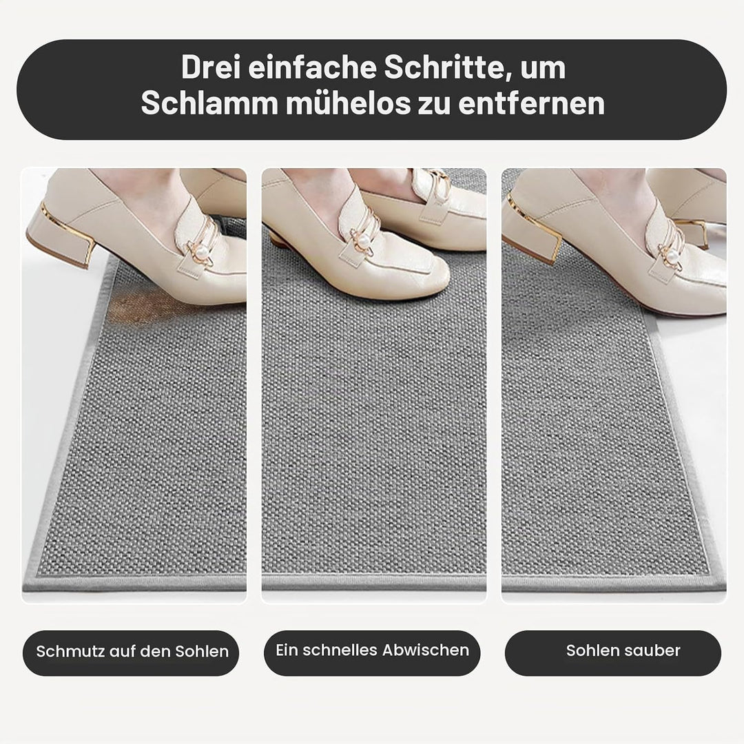 Fussmatte Innen 60 x 90 cm, Schmutzfangmatte Innen, rutschfest Absorbierend Fussmatte, Dünne Eingang