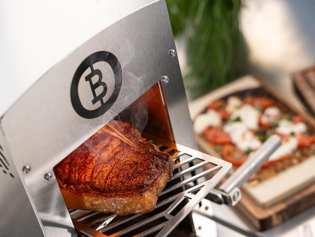 Beefer Pro II – Original Oberhitzegrill | 800 °C Keramikbrenner | Neue Brenner-Generation | Einhand-
