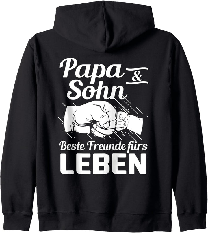 Papa &amp; Sohn Beste Freunde Fürs Leben Vatertag Partnerlook Kapuzenjacke