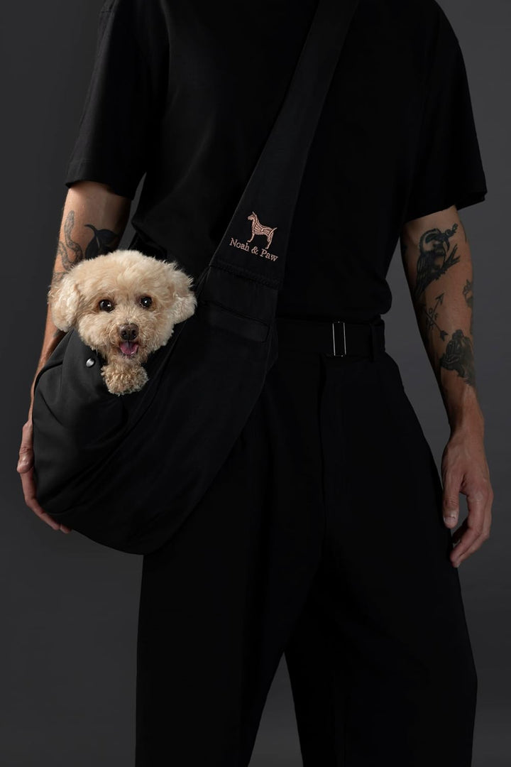 Noah &amp; Paw Hundetragetasche für Kleine Hunde bis 10kg, Hundetasche mit Verstellbarem Schultergurt, u