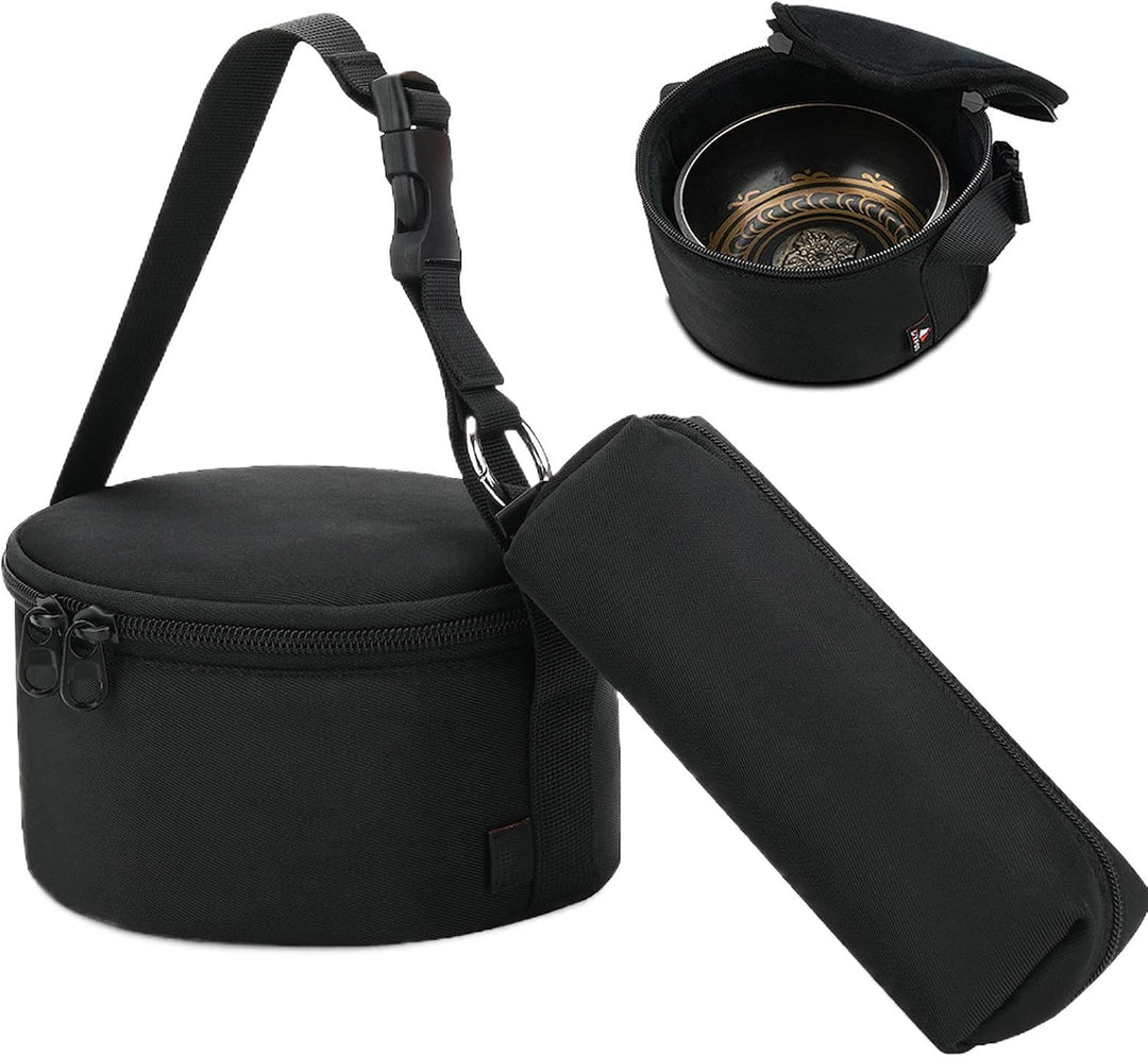 Klangschalen-Tragetasche, Meditationsschalen-Tasche, Robuster Schutz, Geräumige Aufbewahrung, Tragba