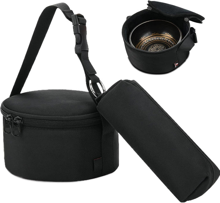 Klangschalen-Tragetasche, Meditationsschalen-Tasche, Robuster Schutz, Geräumige Aufbewahrung, Tragba