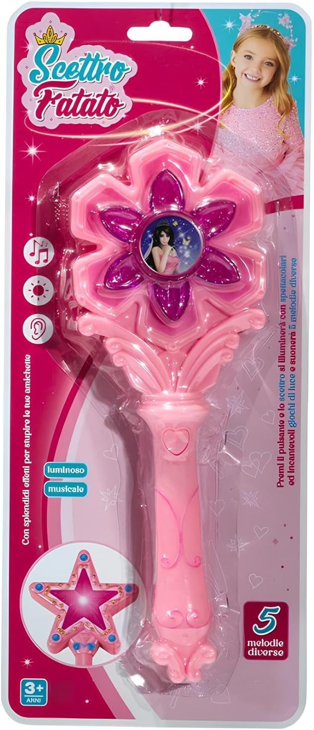 Zauberstab Lichter und Klänge Zauberstab leuchtende Fee mit Musik Fee Prinzessin Zauberstäbe Magisch