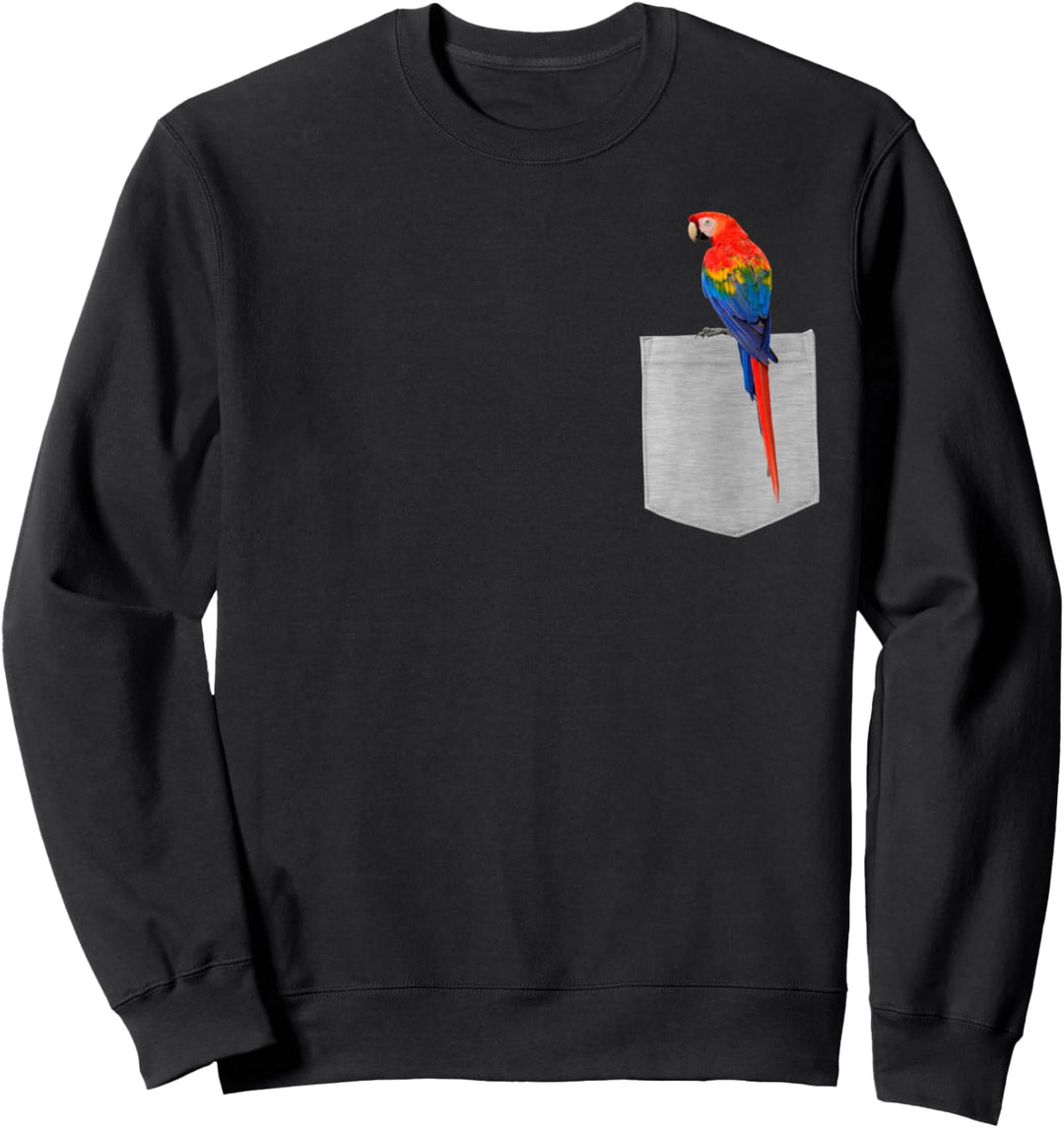 Animal in Your Pocket Hello Macaw Parrot Sweatshirt