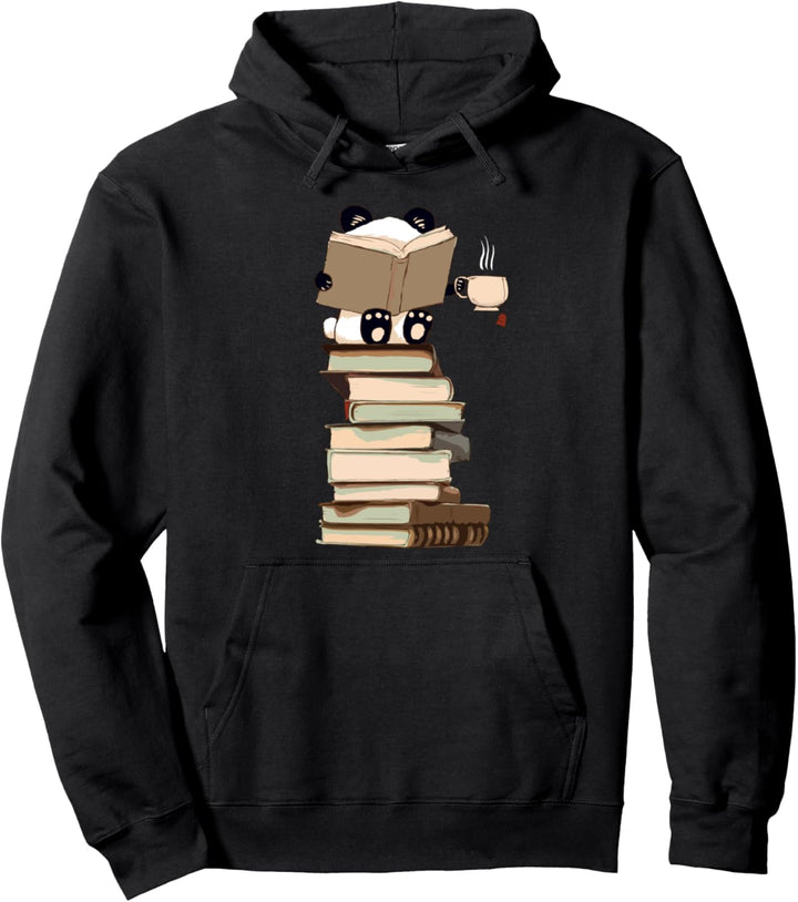Kawaii Panda, Bücher und Tee Geschenk zum Hemd Pullover Hoodie