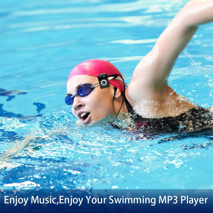 Schwimmen MP3 -Player, 8 GB HiFi Lustless Sound Unterwasser -MP3 -Player, wasserdichte Musikplayer m