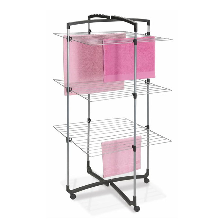 Metaltex 405773039 Faro plus Turmwäschetrockner 3-Etagen, silber /