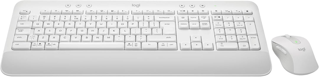 Logitech 920-011038 Tastiera Mouse Incluso Ufficio Bluetooth Qwerty Nordic Bianco (logitech Signatur