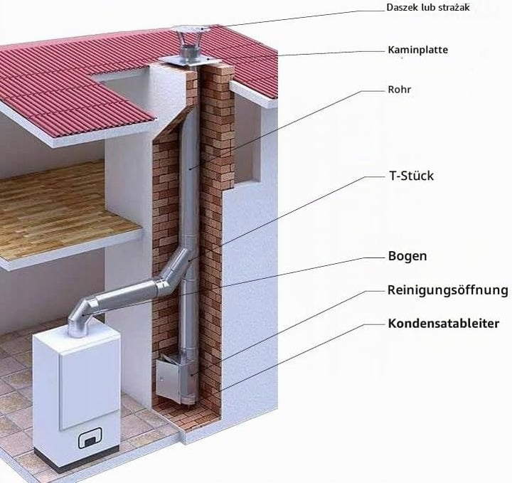 Edelstahl Grundplatte für Kaminaufsatz Schornstein Aufsatz Kamin Kaminplatte Schornsteinplatte Schor