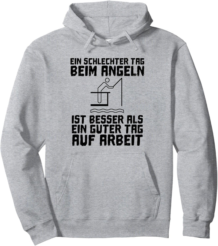Fischer und Angler gegen die Arbeit Pullover Hoodie