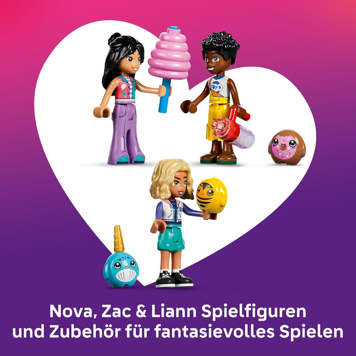 LEGO Friends Cupcake-Riesenrad - Interaktives Spielset mit Jahrmarktspielen, 3 Minifiguren &amp; Zubehör