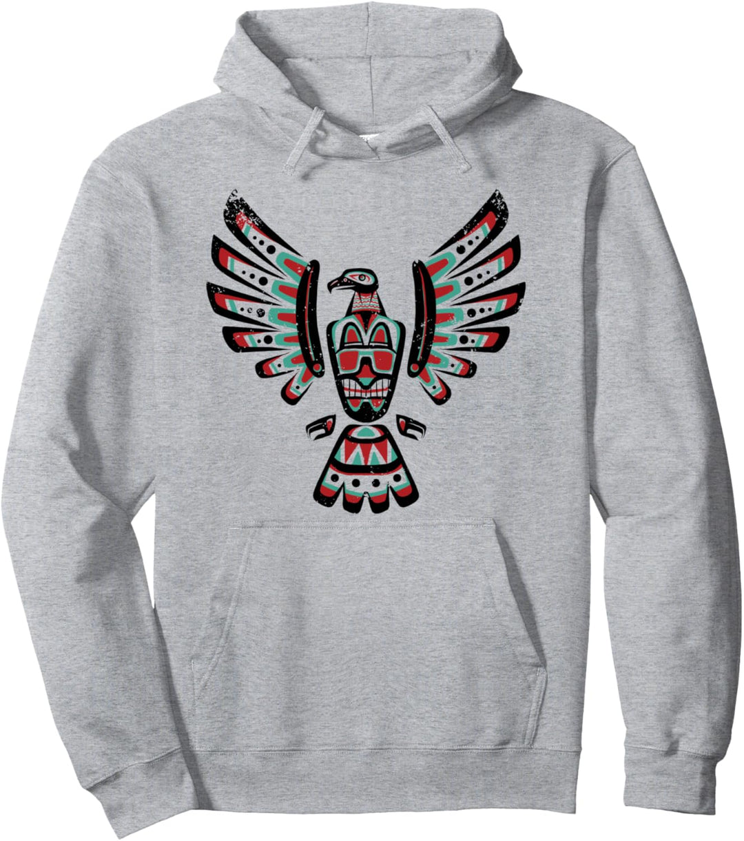 Indianer Falke Astrologisches Zeichen Indian Zodiac Pullover Hoodie