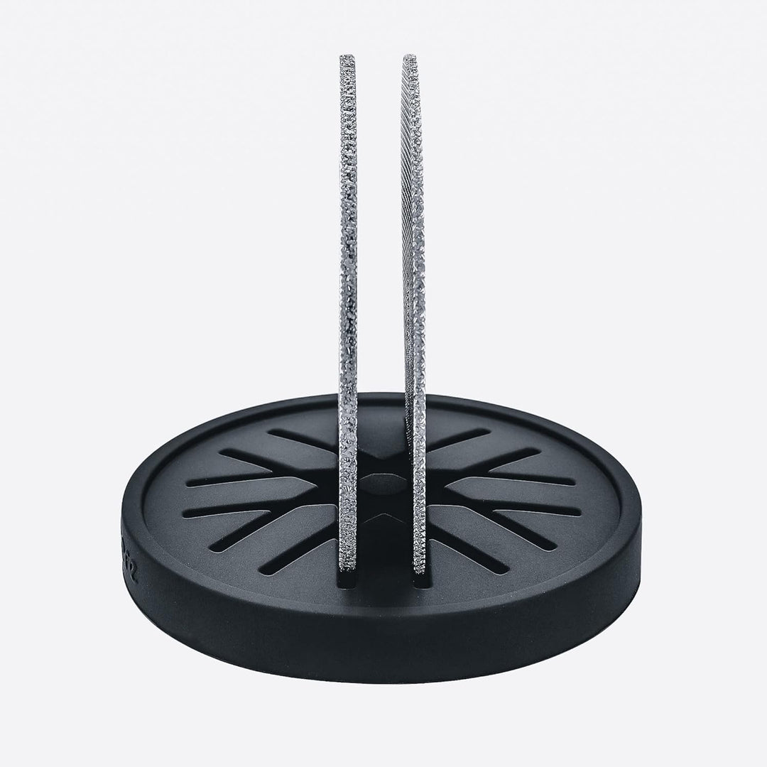 Normcore Puck-Sieb, 2 Stück, 53,3 mm, mit Ständer, wiederverwendbares Kontakt-Duschsieb mit Silikonh