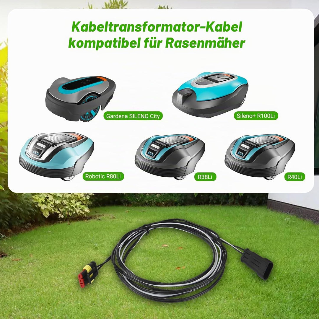 Shentec 3M,Ladekabel für Transformator Stromversorgung und Ladestation kompatibel mit Husqvarna Auto