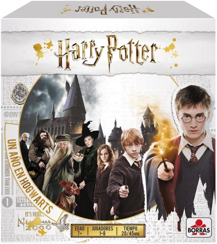 Borras - Harry Potter Brettspiel EIN Jahr in Hogwarts. 4 Verschiedene Spielmodi. Empfohlen für Fans