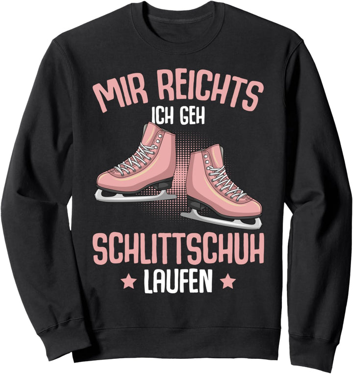 Schlittschuhe Eiskunstlauf Eiskunstläuferin Mädchen Sweatshirt