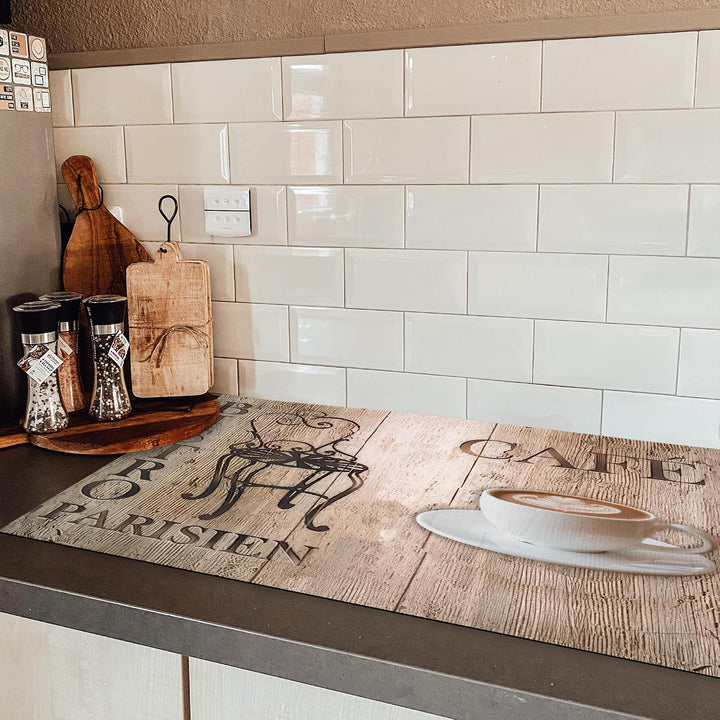 KitchenYeah© Herdabdeckplatte Einteilig Abdeckplatten Cerankochfeld Cafe 51.6L x 89.6B cm, Cafe 51.6